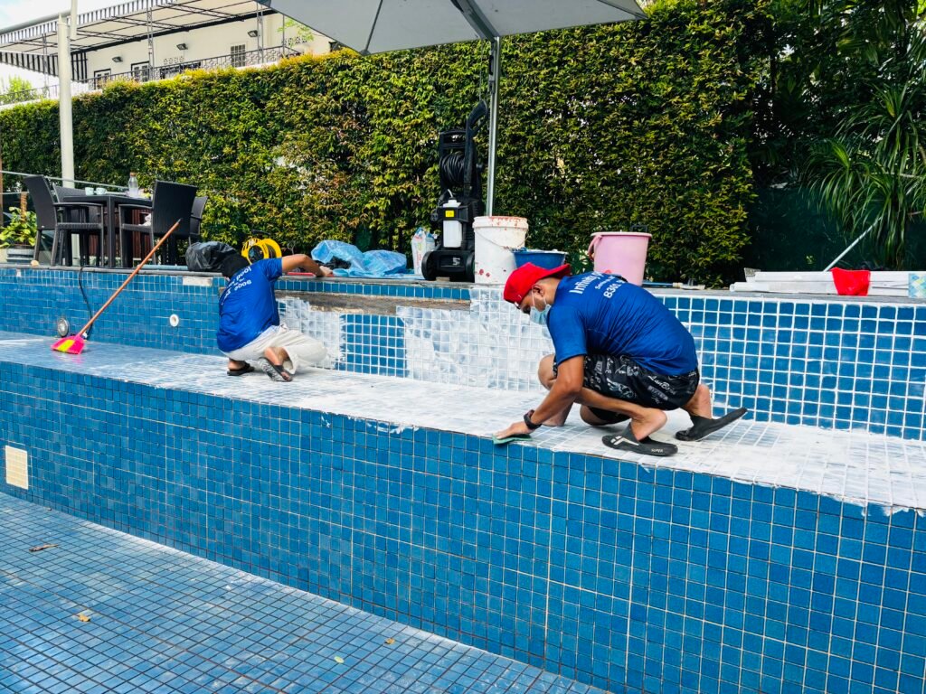 Swimming Pool Tile Replacement