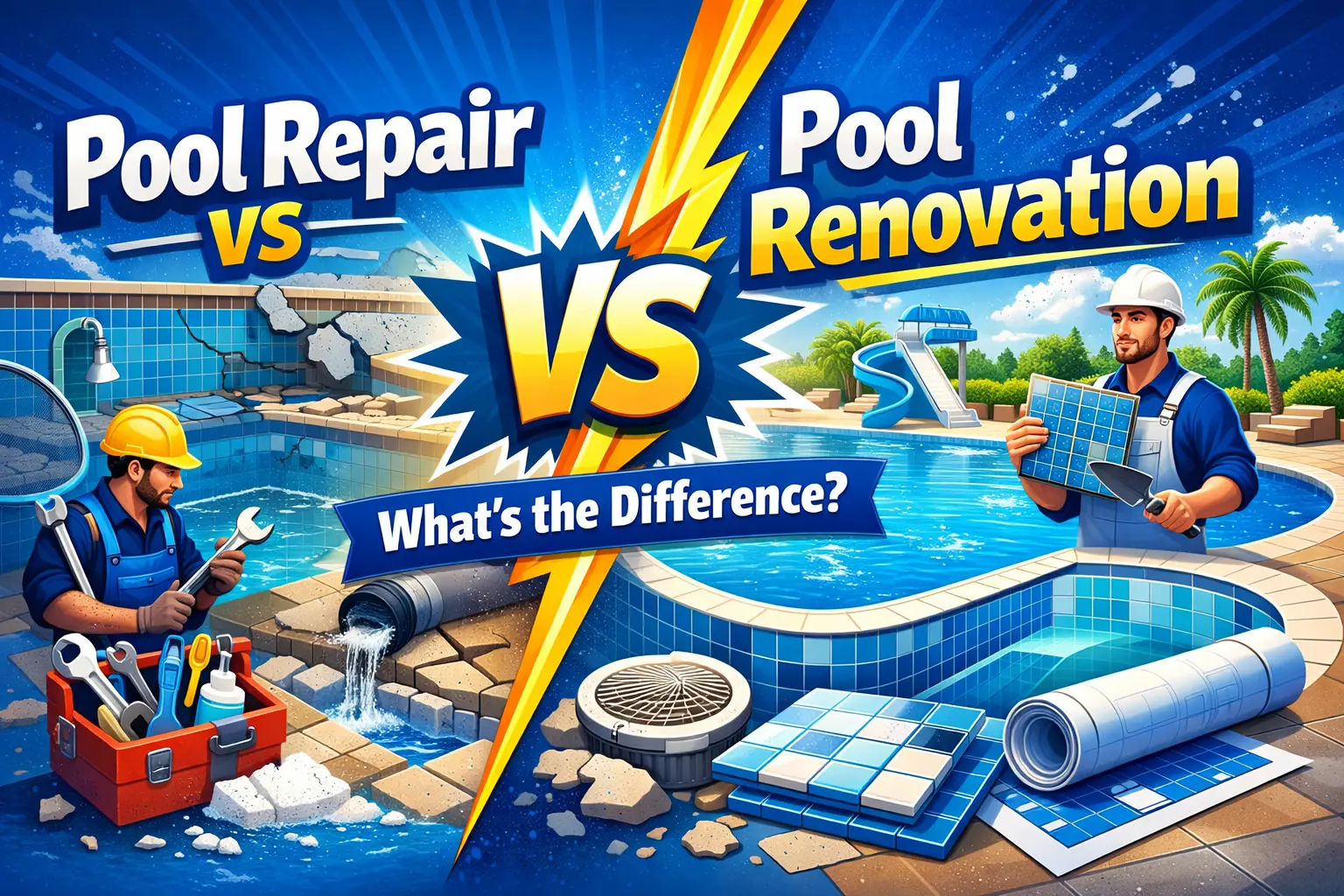 Pool Repair vs Pool Renovation What's the Difference