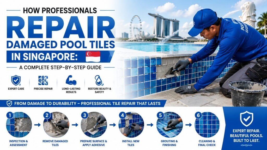 How Professionals Repair Damaged Pool Tiles in Singapore