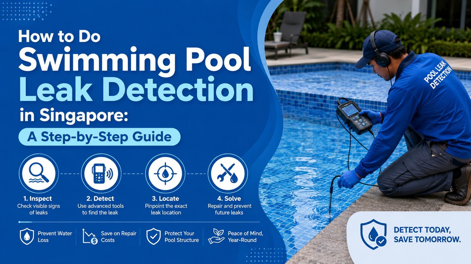 How to Do Swimming Pool Leak Detection in Singapore