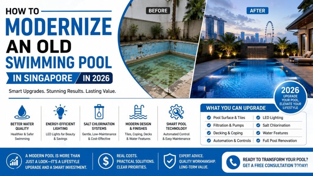 How to Modernize an Old Swimming Pool in Singapore