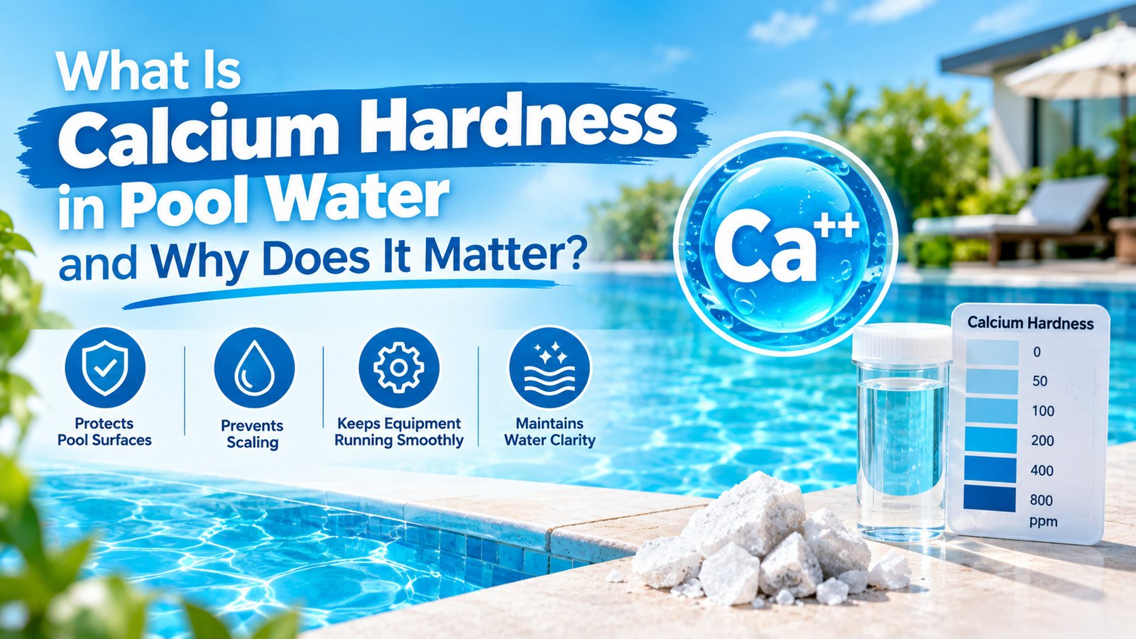 Calcium Hardness in Pool Water Infographic
