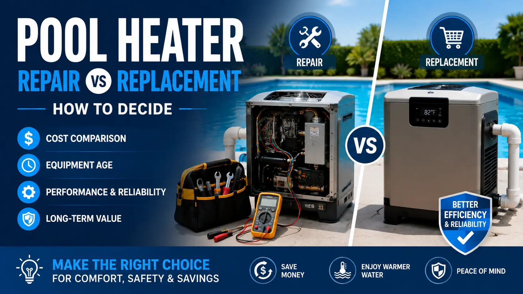 Pool Heater Repair vs Replacement How to Decide