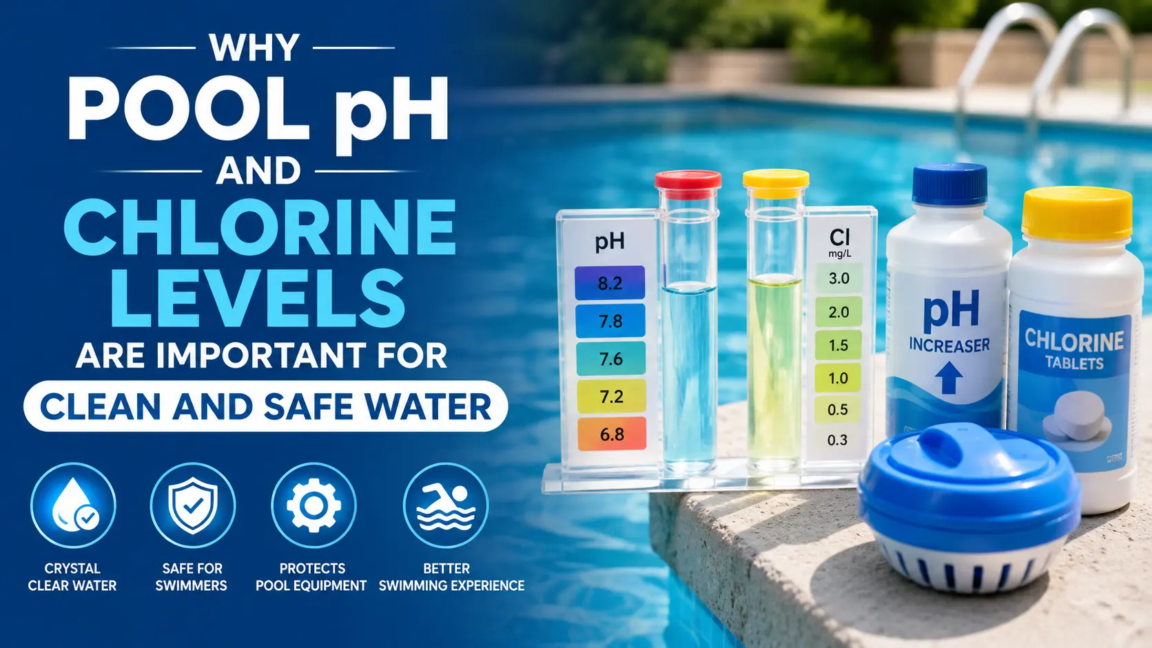 Why Pool pH and Chlorine Levels Are Important for Clean